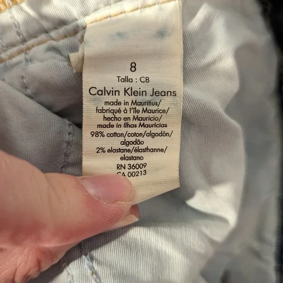 Calvin Klein Women's Bootcut Denim Jeans Dark Wash Size 8 - Picture 5 of 6